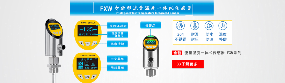 流量温度一体式传感器